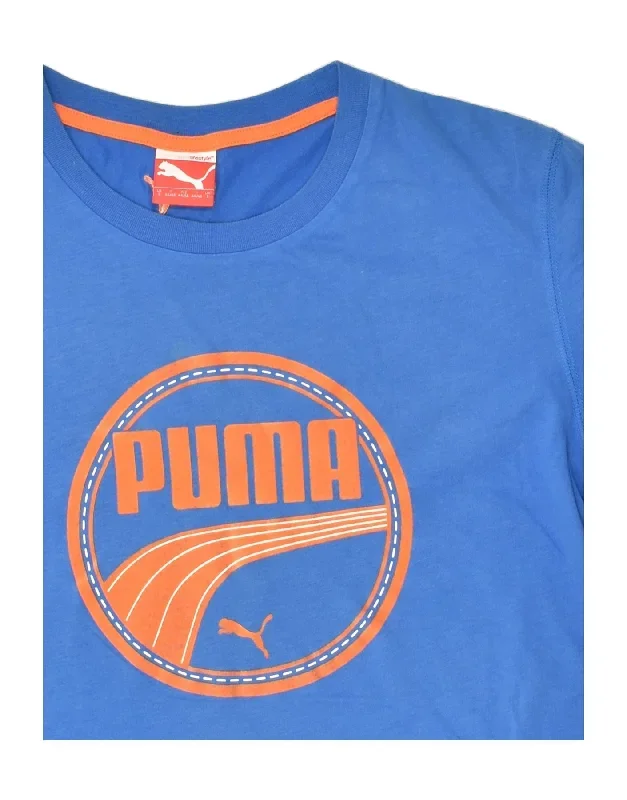 puma-mens-graphic-t-shirt-top-small-blue-cotton-5