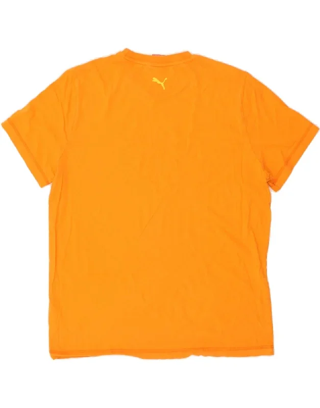 puma-mens-graphic-t-shirt-top-xl-yellow-cotton