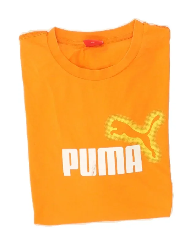 puma-mens-graphic-t-shirt-top-xl-yellow-cotton