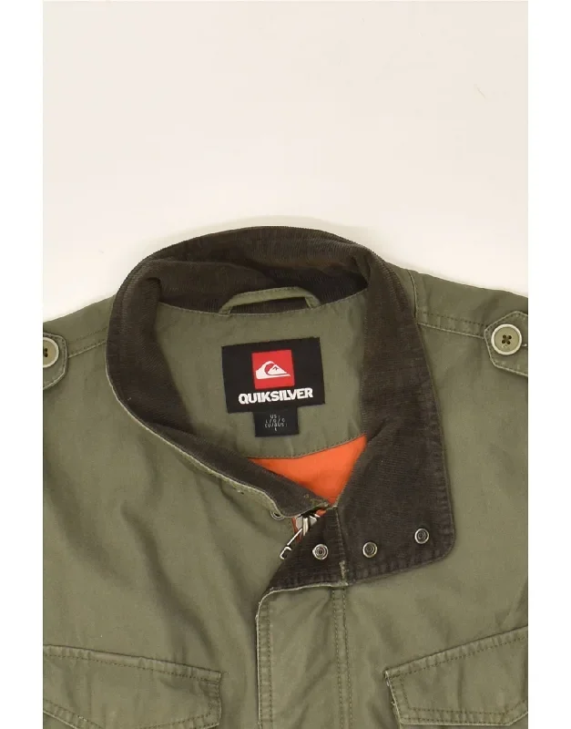 quiksilver-mens-military-jacket-uk-40-large-green-cotton