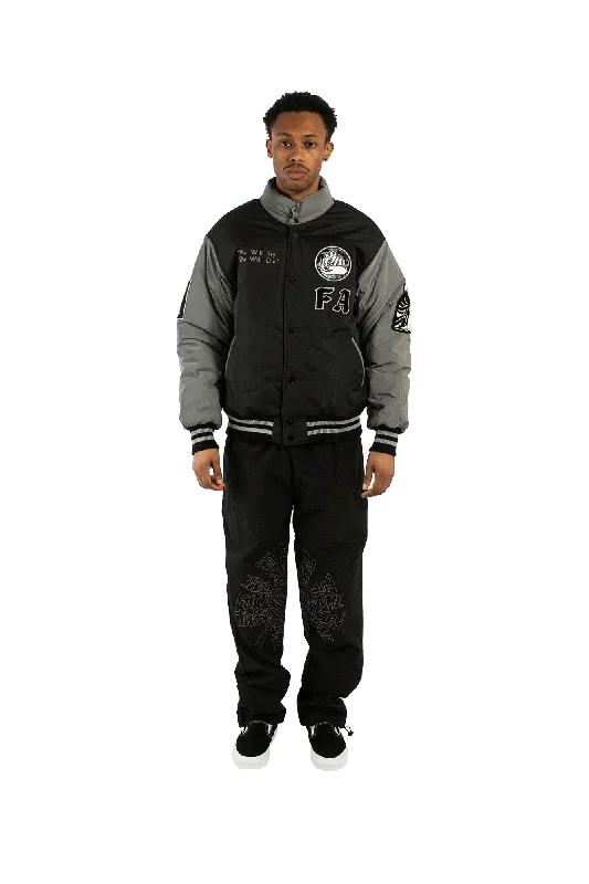 Refflective Varsity Puffer