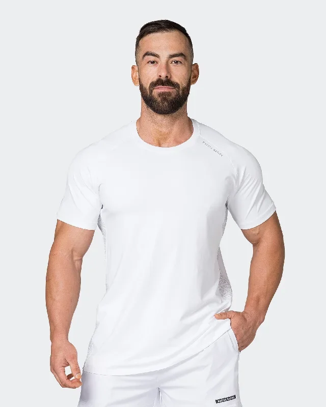 Reflective Running Tee - White