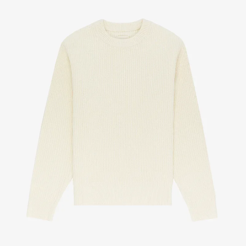 Shaker Stitch Crewneck Sweater