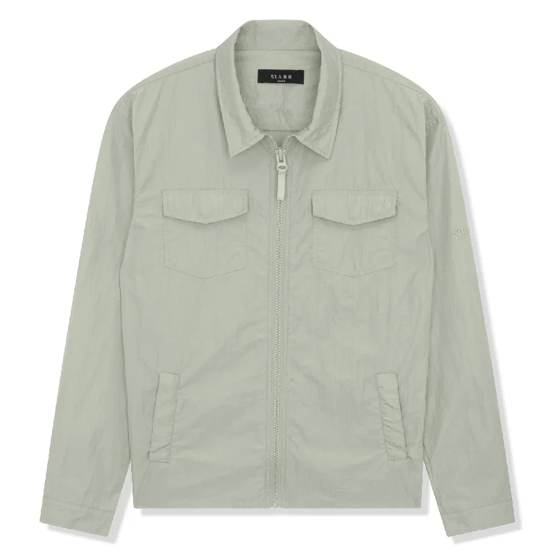 SIARR Crinkle Mint Overshirt