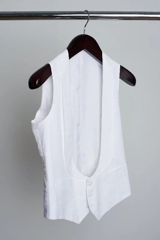 Signature Classic White Formal Vest