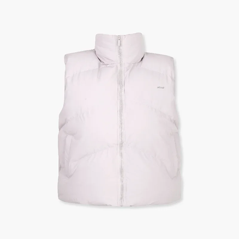 STMT PUFFER VEST CREAM WHITE