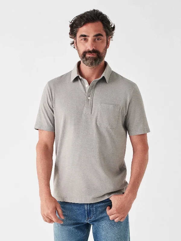 Sunwashed T-Shirt Polo - Wind Grey