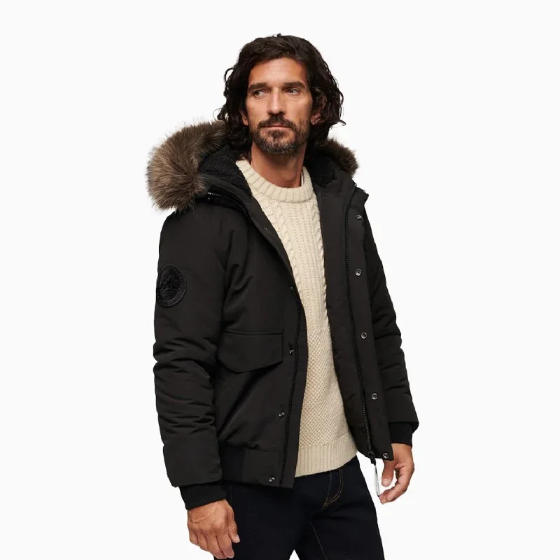 Men's Hooded Everest Puffer Bomber Jacket