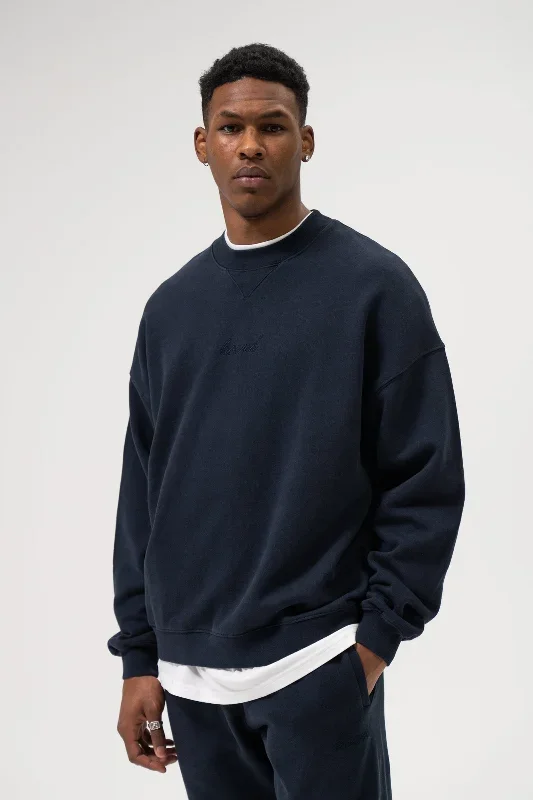 SUSTAIN NAVY SWEATER