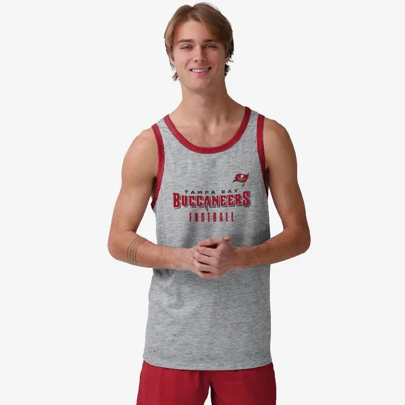 Tampa Bay Buccaneers Gray Wordmark Sleeveless Top