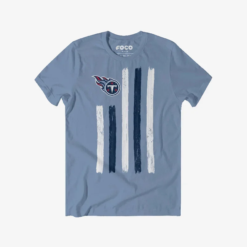 Tennessee Titans Brushstroke Flag T-Shirt