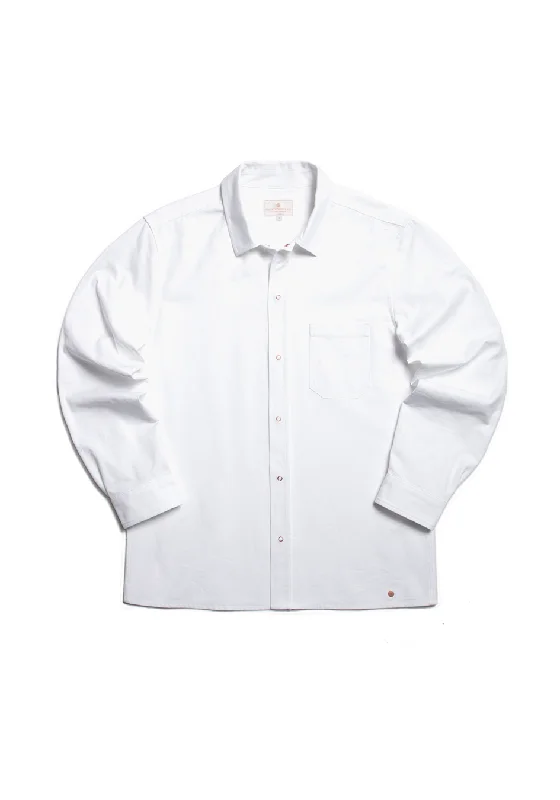 The Cotton Studded Overshirt - Chalk