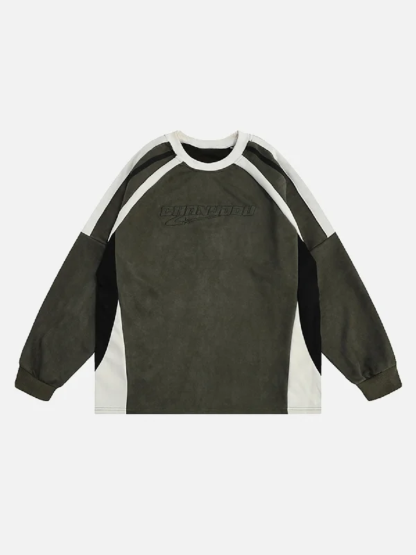 thesupermade-patchwork-contrasting-two-tone-raglan-embroidered-sweatshirt