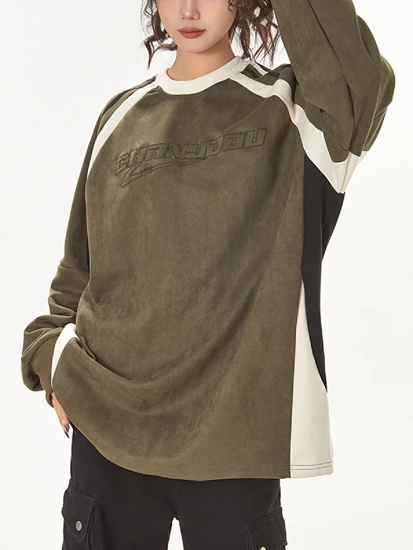 thesupermade-patchwork-contrasting-two-tone-raglan-embroidered-sweatshirt