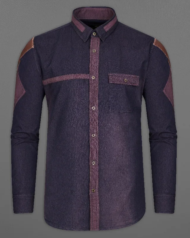 thunder-purple-chambray-summer-denim-designer-shirt-with-brown-patchwork-bn