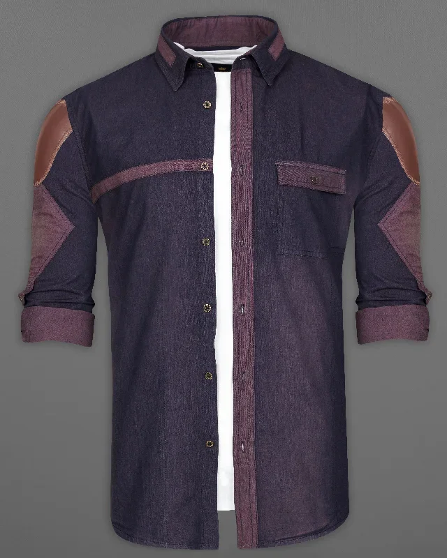 thunder-purple-chambray-summer-denim-designer-shirt-with-brown-patchwork-bn