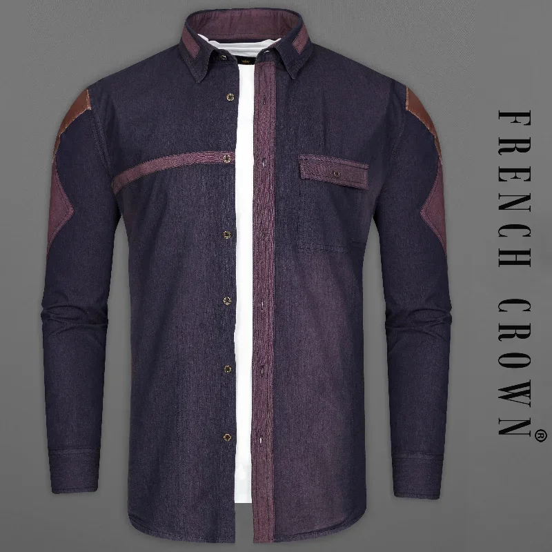 thunder-purple-chambray-summer-denim-designer-shirt-with-brown-patchwork-bn