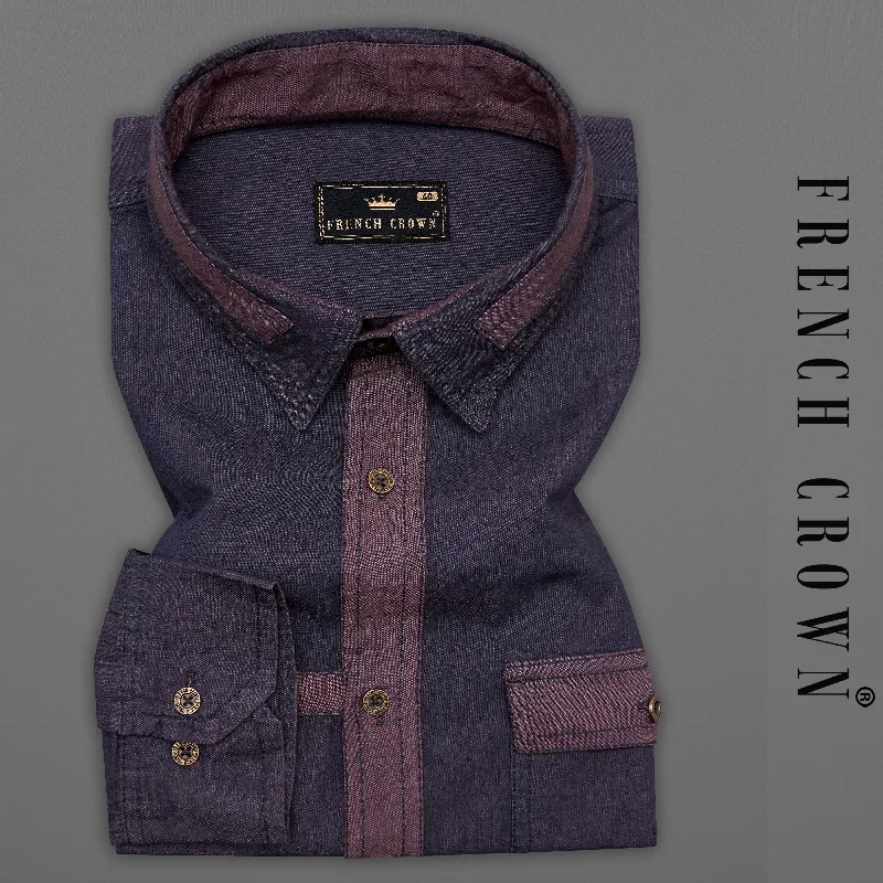 thunder-purple-chambray-summer-denim-designer-shirt-with-brown-patchwork-bn