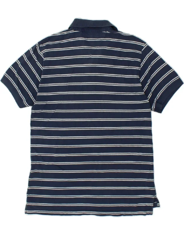 tommy-hilfiger-mens-polo-shirt-large-navy-blue-striped-cotton-2