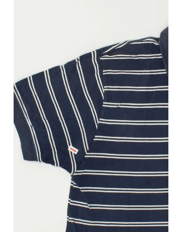 tommy-hilfiger-mens-polo-shirt-large-navy-blue-striped-cotton-2