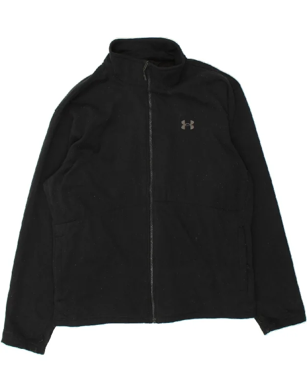 UNDER ARMOUR Mens Cold Gear Windbreaker Jacket UK 44 2XL Black Polyester