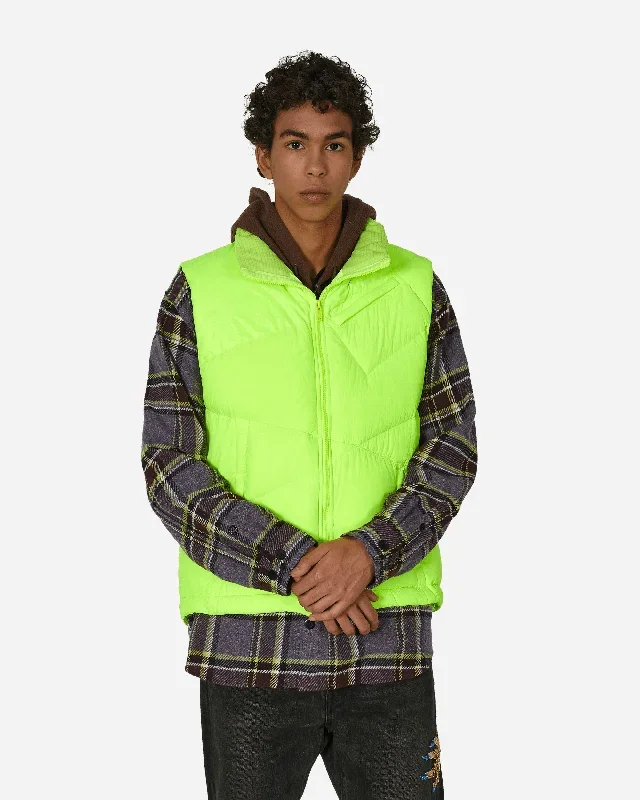 Nylon Down Vest Yellow