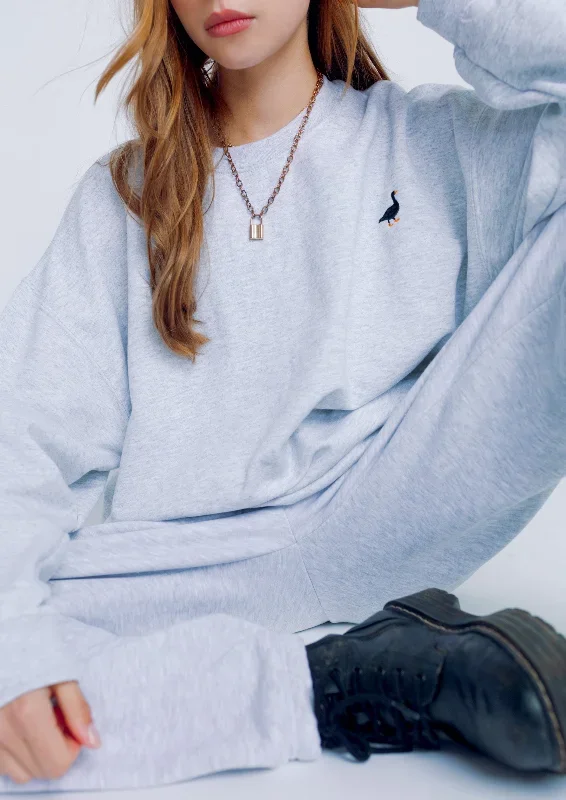 Unisex Ash Grey Goose Sweat