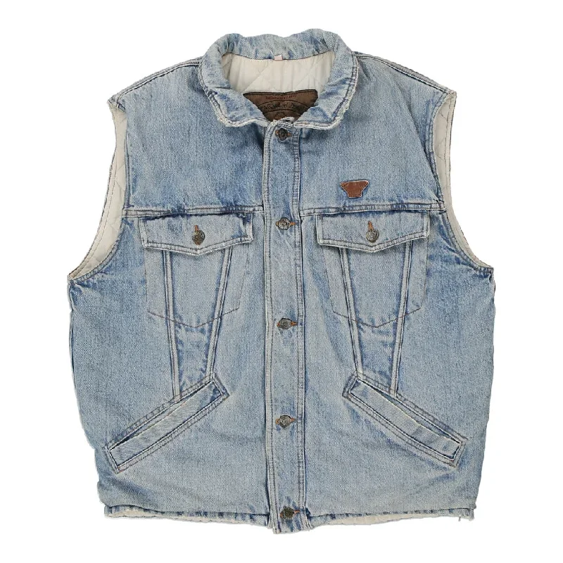 Armani Jeans Denim Gilet - Large Blue Cotton