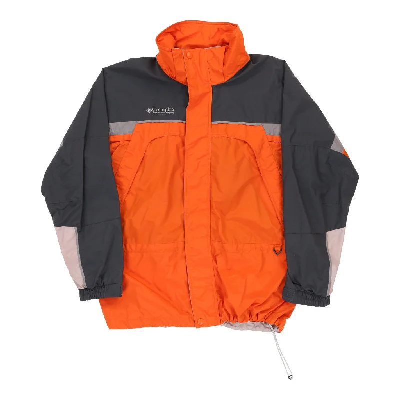 Columbia Windbreaker - Large Orange Polyester