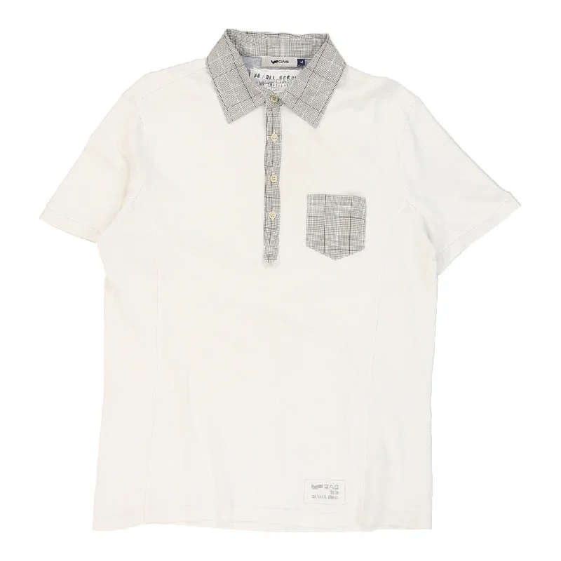 Gas Polo Shirt - XL White Cotton