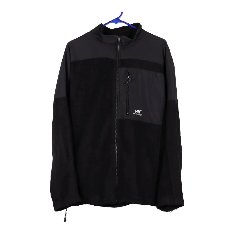 Helly Hansen Zip Up - Large Black Polyester Blend