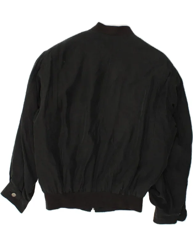 vintage-mens-loose-fit-bomber-jacket-it-48-medium-black-silk