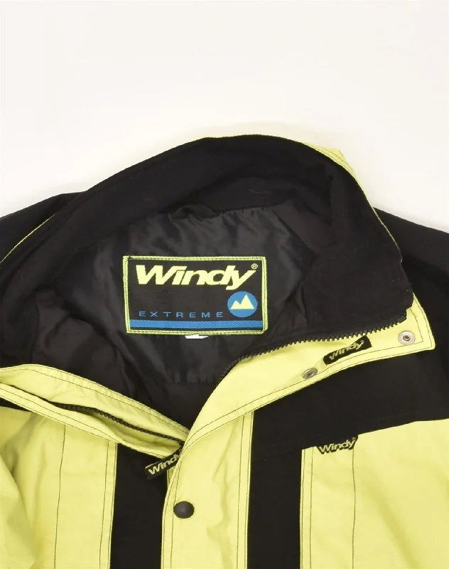 vintage-mens-windbreaker-jacket-uk-40-large-yellow-colourblock-polyester