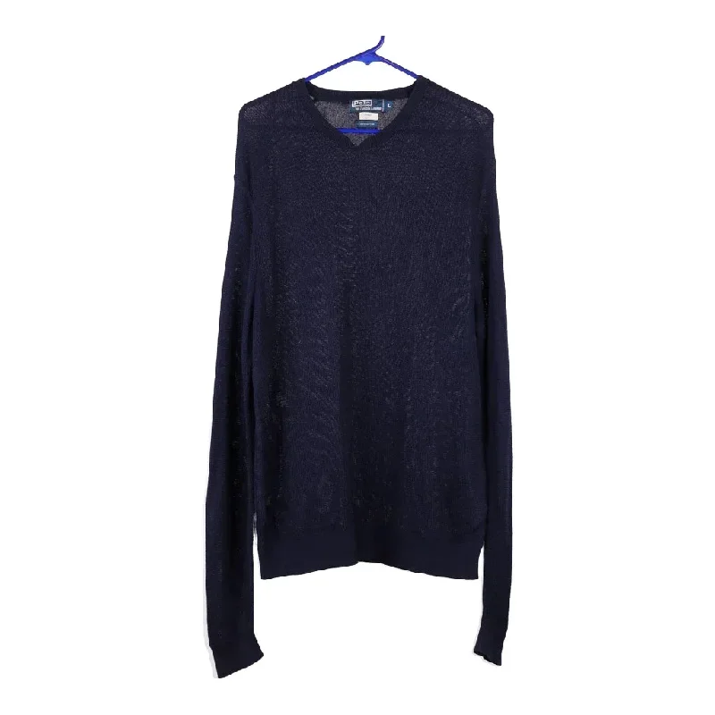 Polo Ralph Lauren Jumper - Large Navy Cotton