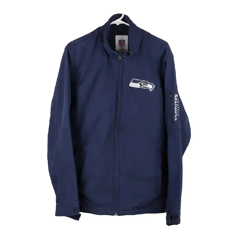 Seattle Seahawks Nfl Jacket - Large Navy Polyester