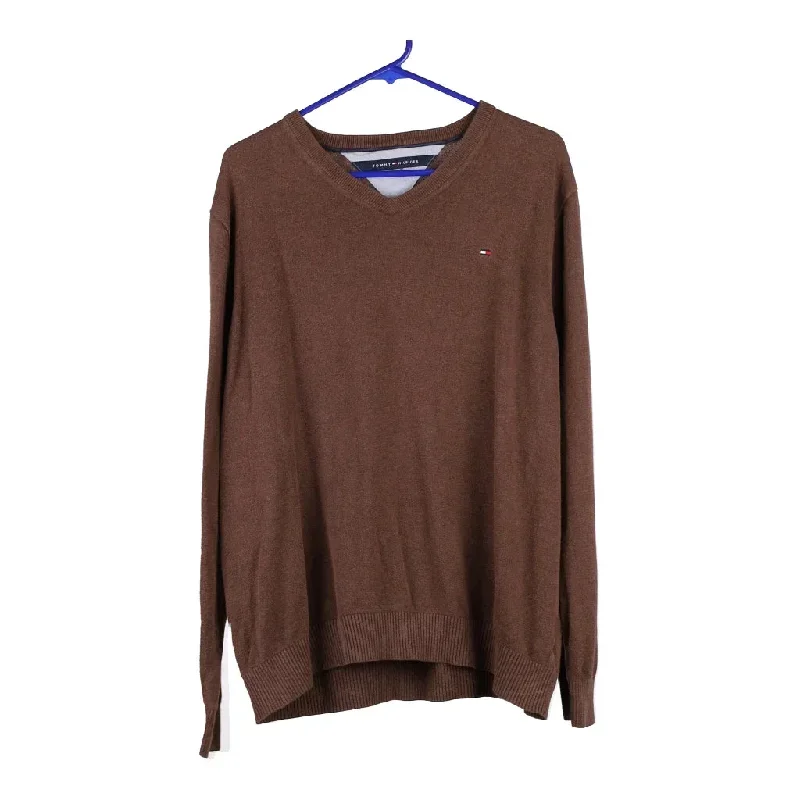 Tommy Hilfiger Jumper - Medium Brown Cotton