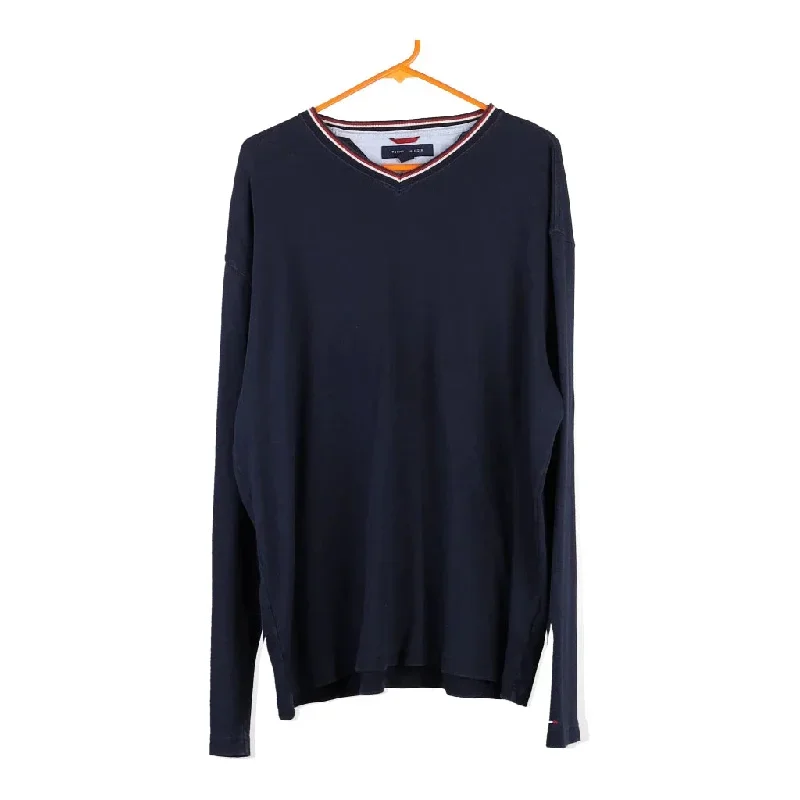 Tommy Hilfiger Jumper - XL Navy Cotton Blend