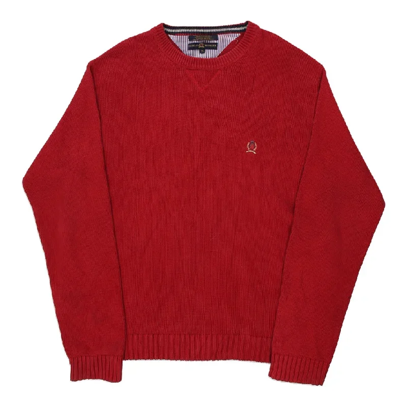 Tommy Hilfiger Jumper - XL Red Cotton