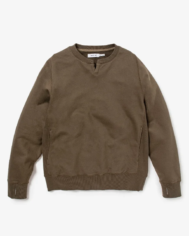 DWELLER L/S T-NECK PULLOVER COTTON SWEAT