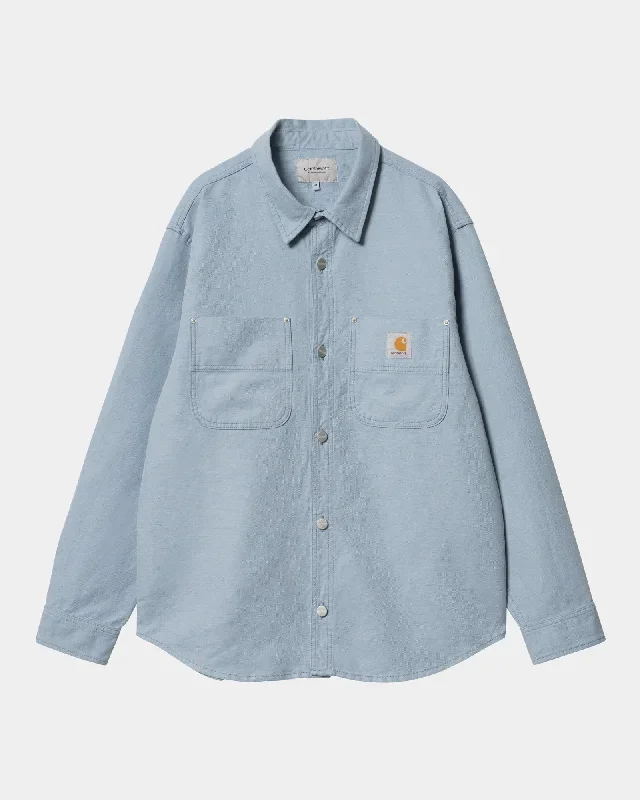 Walter Linen Shirt Jacket | Misty Sky