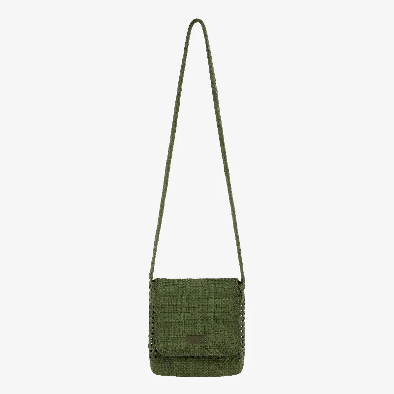 Woven Leather Shoulder Bag