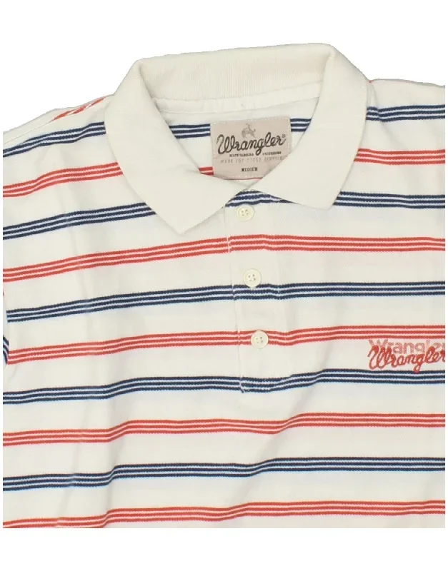 wrangler-mens-polo-shirt-medium-white-striped-cotton