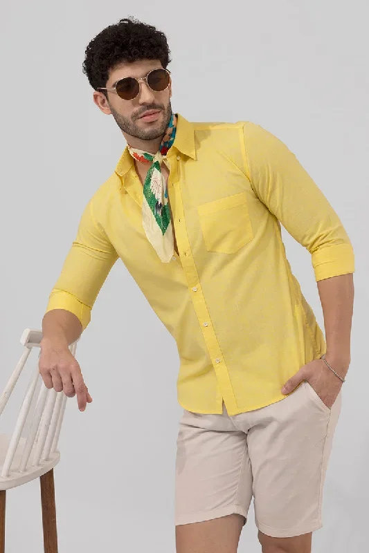 Sprauncy Yellow Linen Shirt