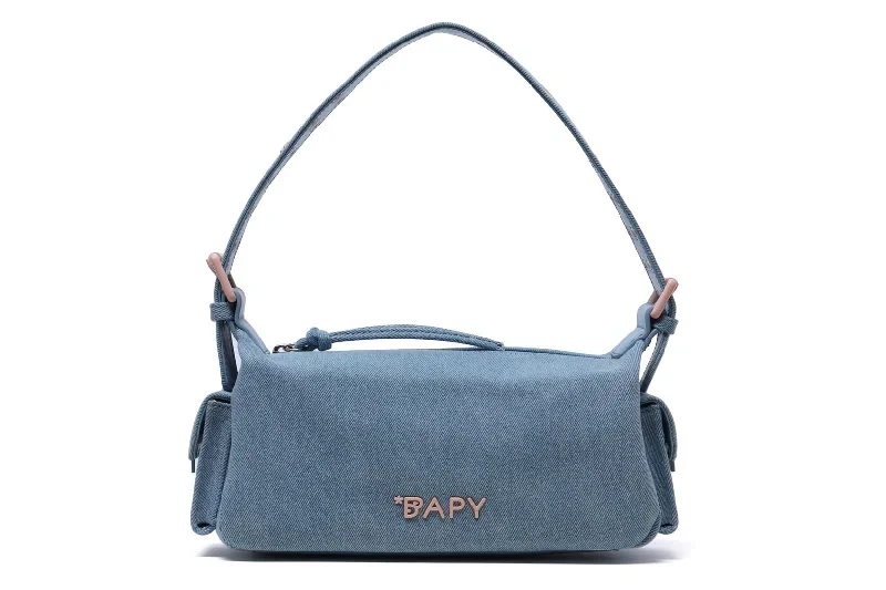 BAPY EYELET DENIM BAG