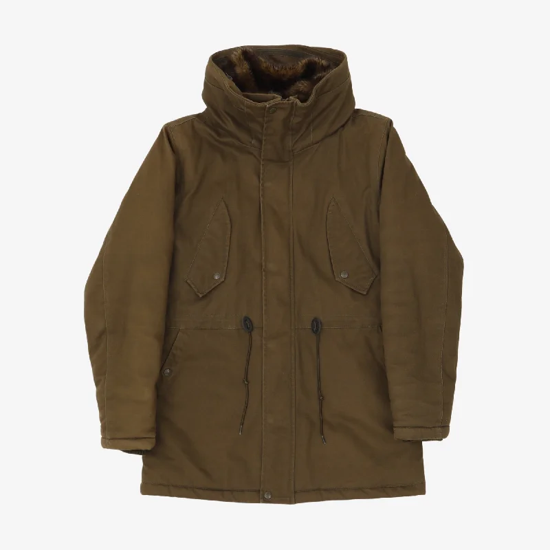 Zip Fur Parka